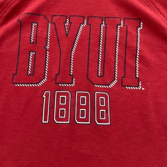 Men's Under Armour Red BYUI Hoodie Size M - Picture 2 of 6